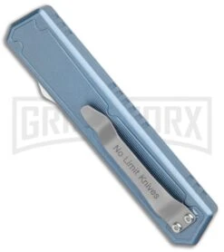 No Limit Knives Vanga Red/Blue OTF Automatic Knife - Tanto Satin Plain 6 No Limit Knives Vanga Red/Blue OTF Automatic Knife - Tanto Satin Plain -Knife Store No Limit Knives Vanga Tanto DA OTF Auto Red Blue Satin BHQ 102508 jr side large