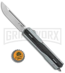 No Limit Night Stalker Blue OTF Automatic Knife - Satin Plain S90V -Knife Store No Limit Night Stalker Blue OTF Auto Satin Plain DP GX 37600 jr bottlecap large