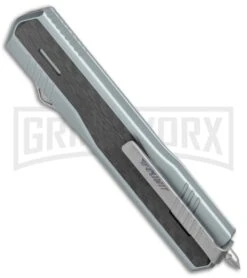 No Limit Night Stalker Blue OTF Automatic Knife - Satin Plain S90V -Knife Store No Limit Night Stalker Blue OTF Auto Satin Plain DP GX 37600 jr side large