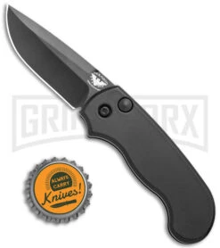 Paragon Snapper Black Automatic Knife -Black Drop Point -Knife Store Paragon Snapper Black Auto Black BHQ 122942 jr bottlecap large