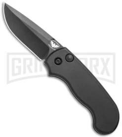 Paragon Snapper Black Automatic Knife -Black Drop Point