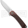 QSP Osprey Liner Lock Knife Stonewashed Copper - Satin Plain