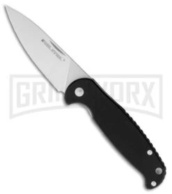 Real Steel H6 Free Black G-10 Folding Knife - Satin Plain