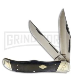 Rough Rider Folding Hunter Black Smooth Bone Pocket Knife