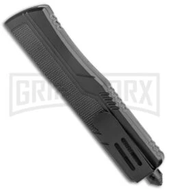 Rumble Slim Black D/A OTF Auto Textured Scales - Tanto 2 Tone 7 Rumble Slim Black D/A OTF Auto Textured Scales - Tanto 2 Tone -Knife Store Rumble Slim Black DA OTF Auto Textured Scales Tanto TT GX 25392 jr side large