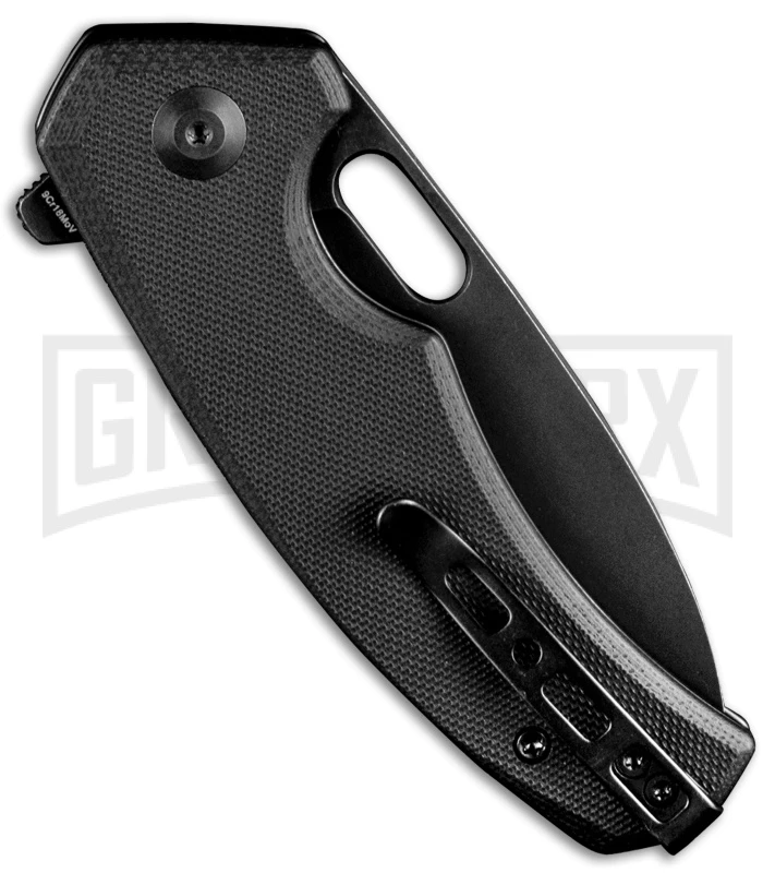 SENCUT Acumen Black G-10 Liner Lock Knife - Black Stonewash Plain 2 SENCUT Acumen Black G-10 Liner Lock Knife - Black Stonewash Plain - Image 2