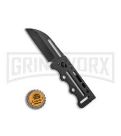 SOG Access Card 2.0 Slim Sheepsfoot Folding Knife - Black Plain -Knife Store SOG Access Card 2.0 Sheepsfood Black AC78 BHQ 52647 jr bottlecap large