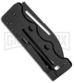 SOG Access Card 2.0 Slim Sheepsfoot Folding Knife - Black Plain -Knife Store SOG Access Card 2.0 Sheepsfood Black AC78 BHQ 52647 jr side large