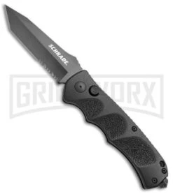 Schrade Extreme Survival SC60BTS Automatic Knife - Tanto Black Serr