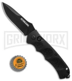 Schrade Extreme Survival SC60B Automatic Knife - Black Plain -Knife Store Schrade Extreme Survival black BHQ 2747 er bottlecap large
