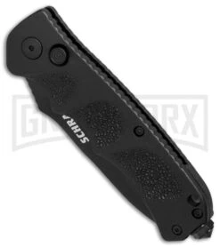 Schrade Extreme Survival SC60B Automatic Knife - Black Plain -Knife Store Schrade Extreme Survival black BHQ 2747 er spine large