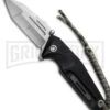 Smith & Wesson Black G-10 Tanto Folding Knife - Satin Plain