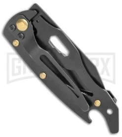 Smith & Wesson Black Multi-Tool Folding Knife Stainless Steel - Black Plain -Knife Store Smith and Wesson Multi Tool Stainless Steel 2in Blade BHQ 125120 jr side large