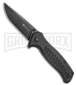 Steel Will Large Barghest Black G-10 Liner Lock Knife - Black SW Plain