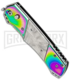 Front Page -Knife Store Super Knife Croc Auto Stainless Rainbow White Spectrum Serr GX 35780 jr spine large