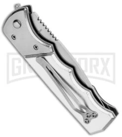 Super Knife Dingo Brown Marble Acrylic Automatic Knife - Satin Serr 6 Super Knife Dingo Brown Marble Acrylic Automatic Knife - Satin Serr -Knife Store Super Knife Dingo Brown Marble Acrylic Auto Satin Serr GA623SLMBRN GX 33497 jr side large