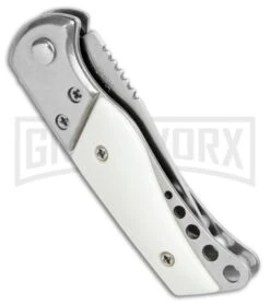 Super Knife Harley Davidson Automatic Knife (2" Satin) GA215PWT -Knife Store Super Knife Harley Davidson Auto Satin GA215PWT GX 34970 jr side large