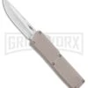 Thunder Tan D/A OTF Automatic Knife - Satin Plain
