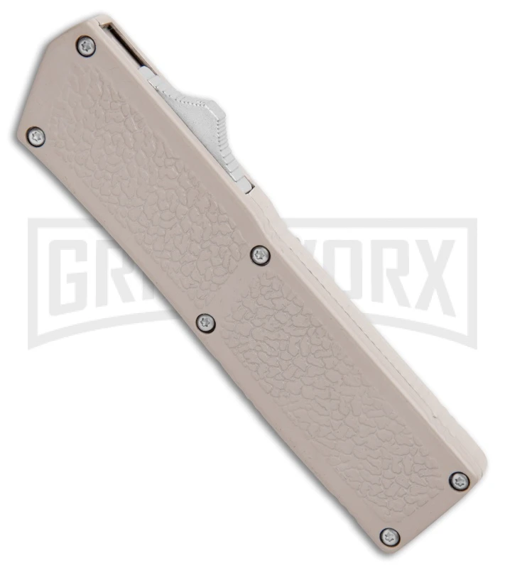 Thunder Tan D/A OTF Automatic Knife - Satin Plain 2 Thunder Tan D/A OTF Automatic Knife - Satin Plain - Image 2
