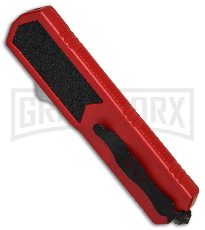 Titan Red D/A OTF Automatic Knife - Tanto Black Plain 3 Titan Red D/A OTF Automatic Knife - Tanto Black Plain - Image 3