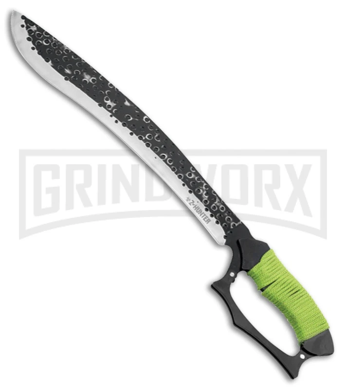 Z-Hunter Slicer Green Machete - Two-Tone Plain 1 Z-Hunter Slicer Green Machete - Two-Tone Plain