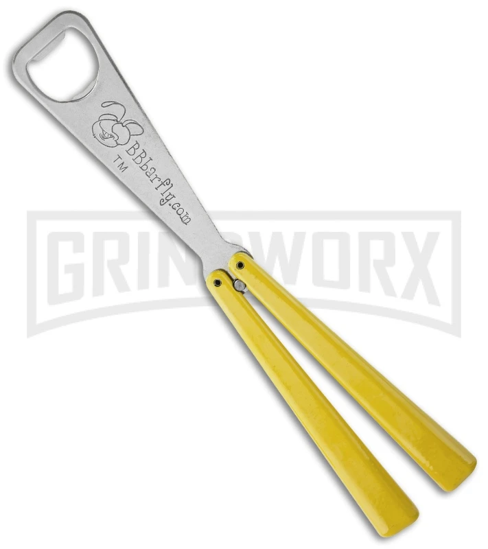 BB Barfly Yellow Bottle Opener Butterly Trainer - Satin 1 BB Barfly Yellow Bottle Opener Butterly Trainer - Satin