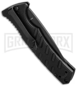 Boker Plus Strike Manual Knife - Tanto Black Serr 9 Boker Plus Strike Manual Knife - Tanto Black Serr -Knife Store boker 01bo401n side cm large