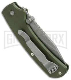 Boker Plus CLB XS Olive Green G-10 Folding Knife - Bead Blast Plain -Knife Store boker 01bo538 side cm large
