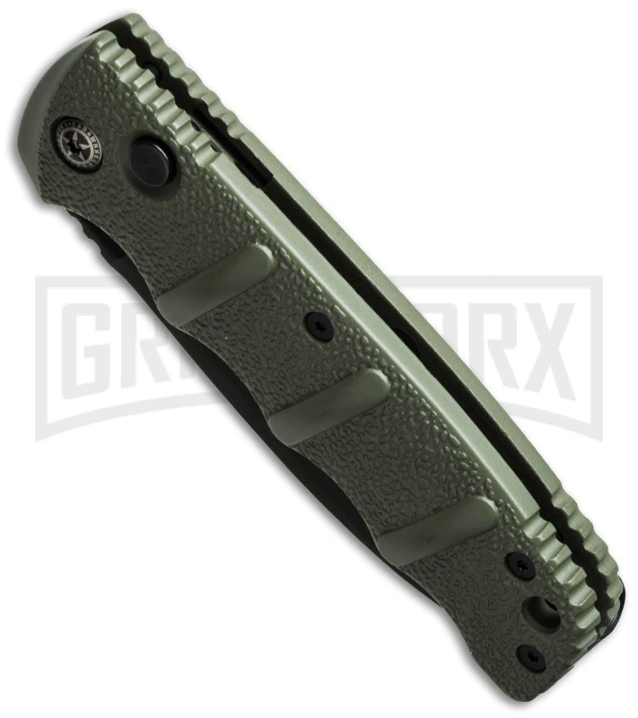 Boker Kalashnikov Dagger OD Green Automatic Knife - Black Plain 2 Boker Kalashnikov Dagger OD Green Automatic Knife - Black Plain - Image 2