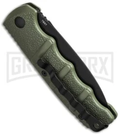 Boker Kalashnikov Dagger OD Green Automatic Knife - Black Plain 5 Boker Kalashnikov Dagger OD Green Automatic Knife - Black Plain -Knife Store boker kalashnikov 01kals bhq1 side cm large