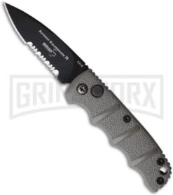 Boker Mini Kalashnikov Gray Automatic Knife - Black Serr