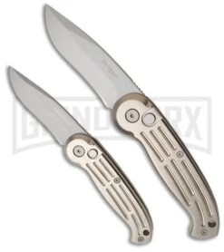 Boker Magnum Black Automatic Knife - Tanto Black Serr -Knife Store boker magnum 01bo007 comparison large