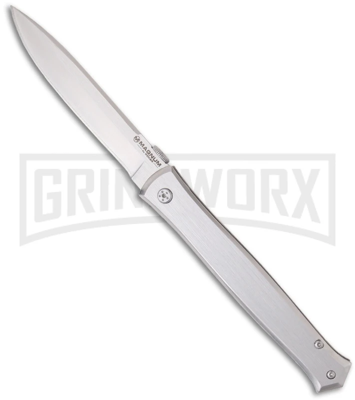 Boker Magnum Duo Satin Folding Knife - Satin Plain 1 Boker Magnum Duo Satin Folding Knife - Satin Plain