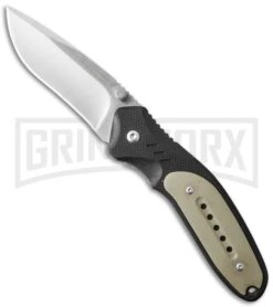 Boker Magnum Ypsilon Tan G-10 Folding Knife - Satin Plain