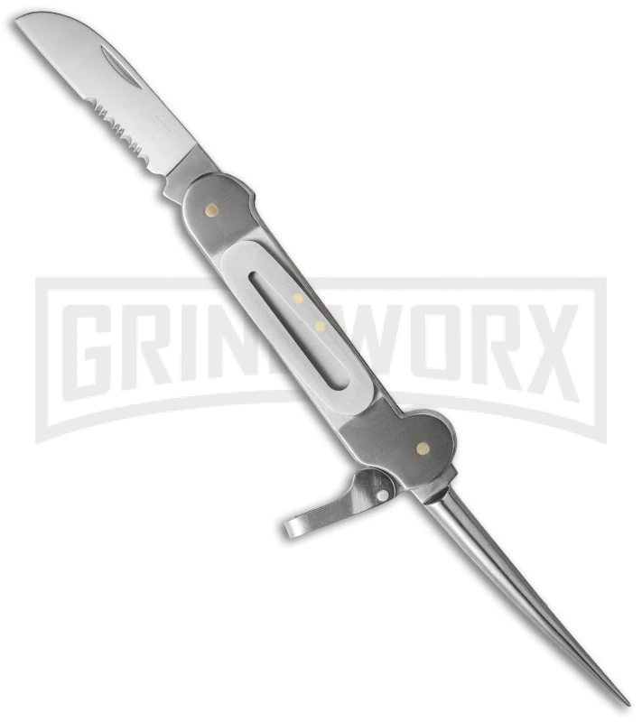 Boker Magnum 01SC725 Catamaran Pocket Knife - Satin Serr 1 Boker Magnum 01SC725 Catamaran Pocket Knife - Satin Serr