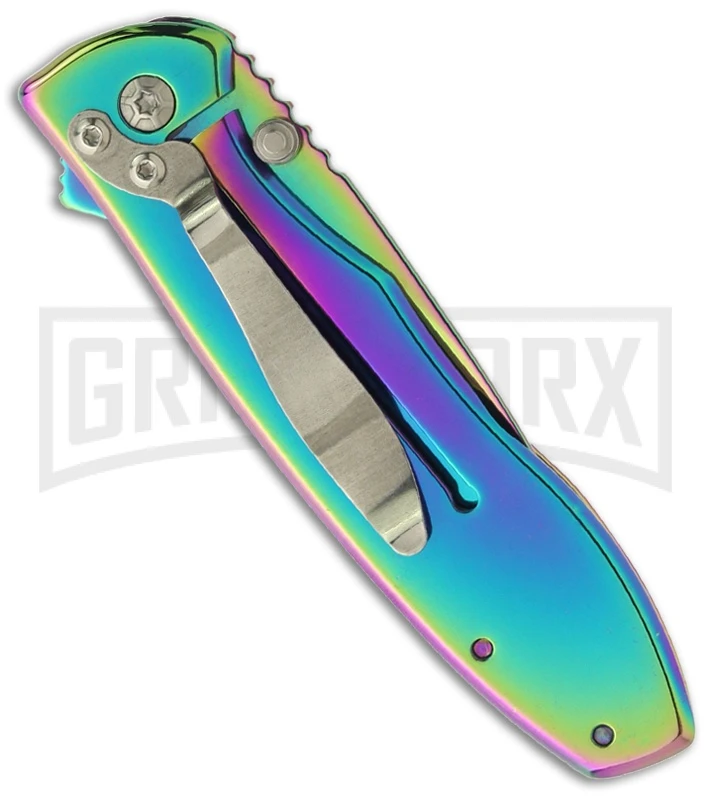 Boker Magnum Rainbow II Spectrum Folding Knife - Spectrum Serr 2 Boker Magnum Rainbow II Spectrum Folding Knife - Spectrum Serr - Image 2