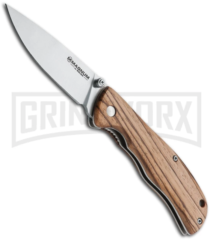 Boker Magnum Backpacker Folding Knife - Satin Plain 1 Boker Magnum Backpacker Folding Knife - Satin Plain