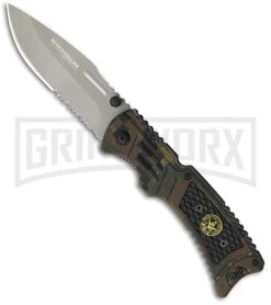 Boker Magnum Marksman Folding Knife - Olive Serr