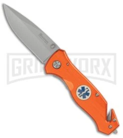 Boker Magnum To Serve & Protect Medic Folding Knife - Satin Plain
