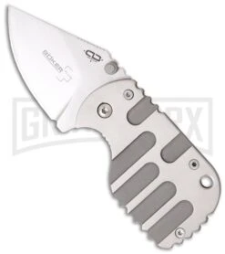 Boker Plus Chad Los Banos Subcom Titanium Knife - Satin Plain