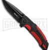 Boker Plus Savior 1 Red Liner Lock Knife - Black Plain