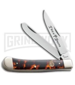 Boker Trapper Sim Tortoise Pocket Knife - Satin Plain