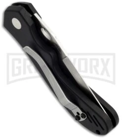 Top-Tech Black Automatic Knife - Satin Serr 5 Top-Tech Black Automatic Knife - Satin Serr -Knife Store bp automatic top tech side large