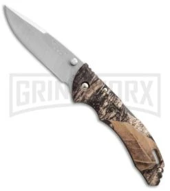 Buck Knives Buck Bantam BLW Mossy Oak Break-Up Camo Folding Knife - Satin Plain