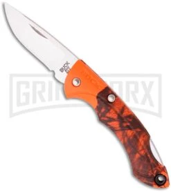 Buck Knives Buck Nano Bantam Mossy Oak Blaze Camo Folding Knife - Satin Plain