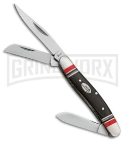 Cattleman's Cutlery Cheyenne Stockman Black Wood Manual Folding Knife - Satin