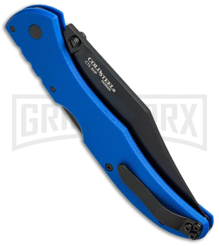 Cold Steel Broken Skull IV Blue G-10 Folding Knife - Black Plain 2 Cold Steel Broken Skull IV Blue G-10 Folding Knife - Black Plain - Image 2