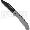 Cold Steel Broken Skull V Gray G-10 Folding Knife - Black Plain