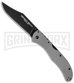 Cold Steel Broken Skull V Gray G-10 Folding Knife - Black Plain