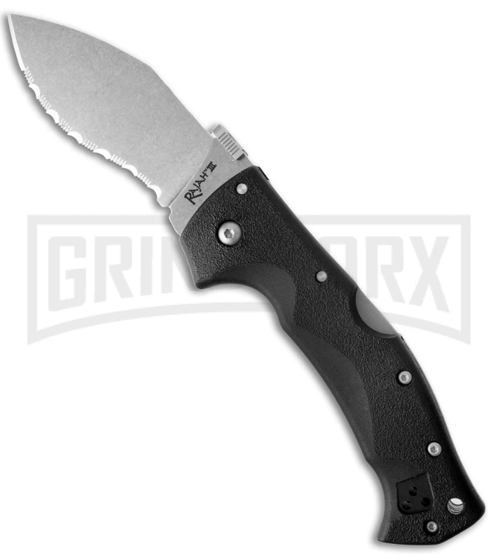 Cold Steel Rajah III Folding Knife - Bead Blast Serr 1 Cold Steel Rajah III Folding Knife - Bead Blast Serr